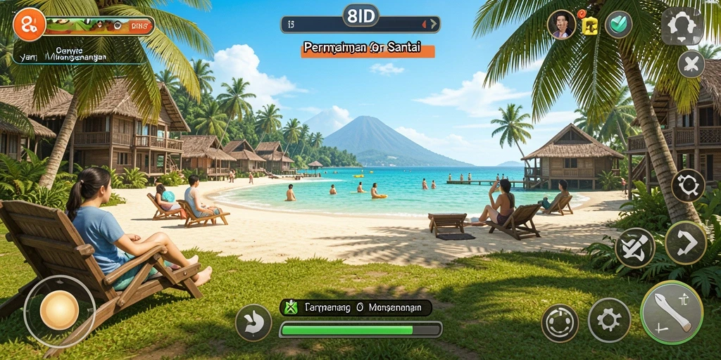 Screenshot gameplay 8ID yang menunjukkan kesenangan bermain.