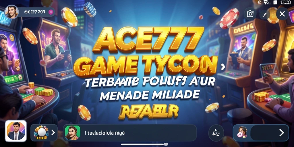 Screenshot gameplay ACE777 menampilkan berbagai aspek pengelolaan bisnis Tycoon.
