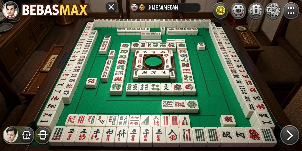 Tampilan gameplay menarik dari BEBASMAX yang penuh warna.