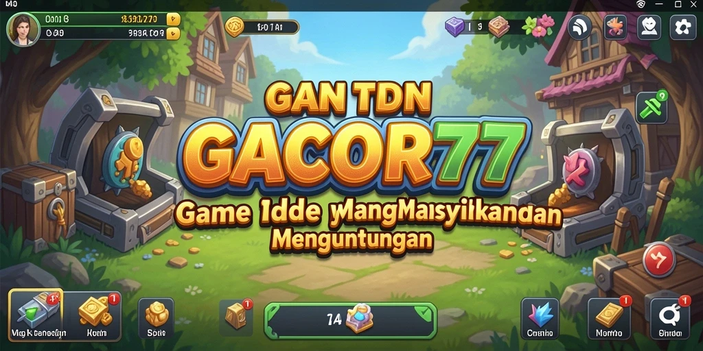 Tampilan gameplay GACOR77 yang mengasyikkan dan menyenangkan.