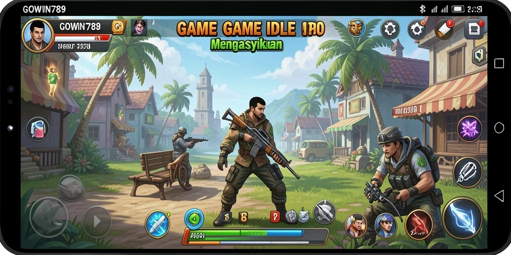 Tampilan screenshot GOWIN789 menampilkan gameplay Idle yang menarik.