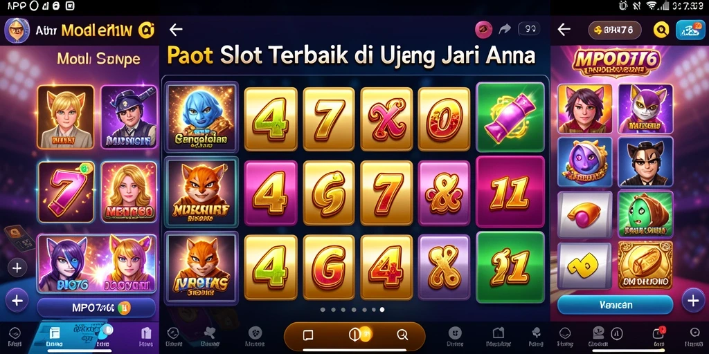 Tampilan gameplay mendebarkan dari MPO76 yang menggambarkan keseruan Slot.
