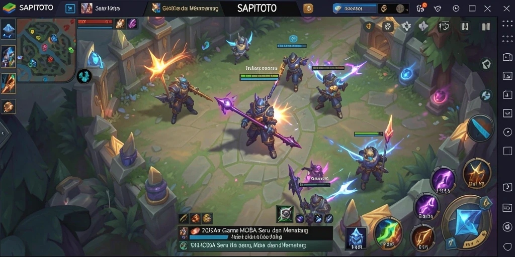 Gameplay intense di arena pertarungan SAPITOTO.